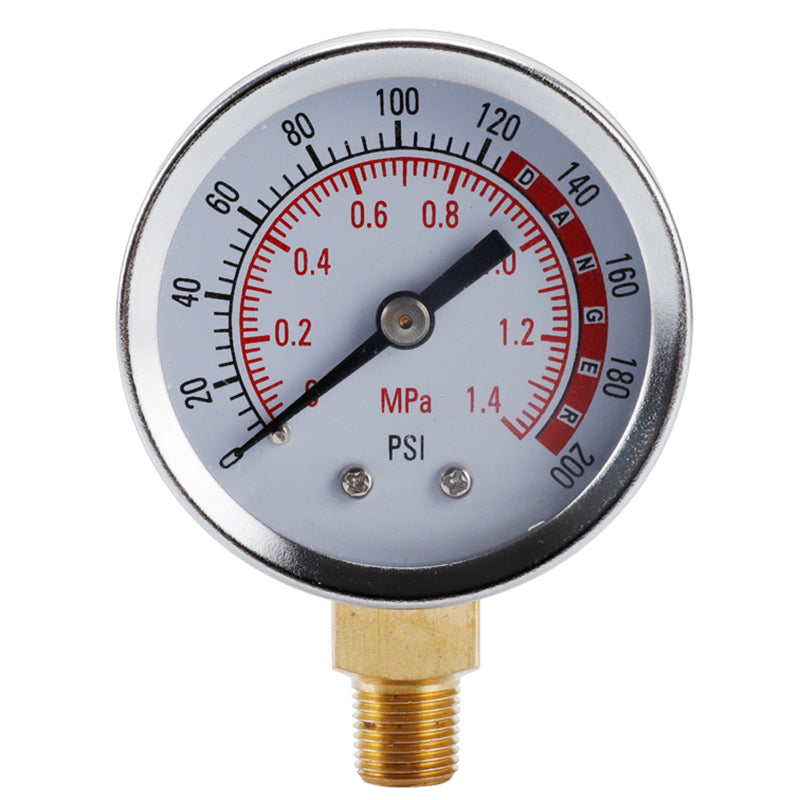 TS-Y50-1.4mpa-Y Large 50mm Dial Dual Scale Design Oil Water Pressure Gauge Stainless Steel Gas Pressure Gauge TS-Y50-1.4mpa-Y Large 50mm Dial Dual Scale Design Oil Water Pressure Gauge Stainless Steel Gas Pressure Gauge
